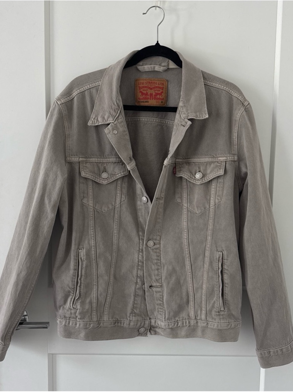 Levi's Men's Taupe/Gray Denim Trucker Jacket